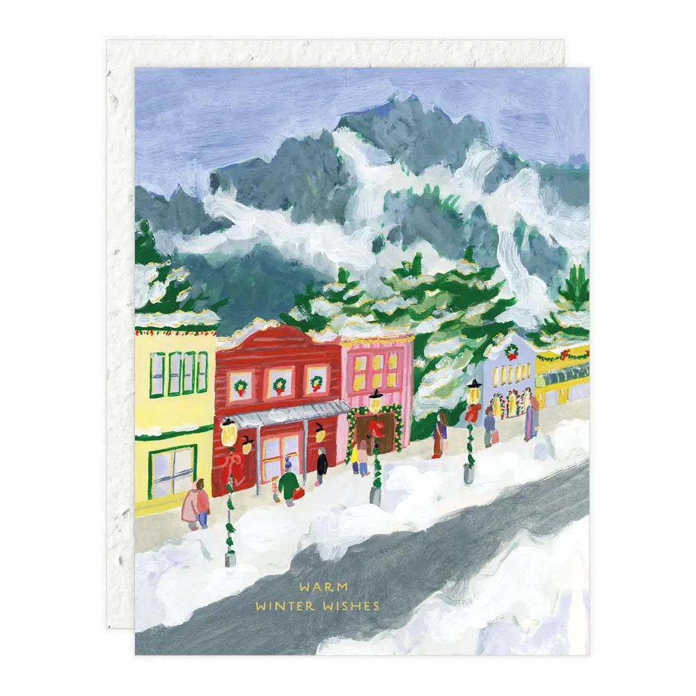 Warm Winter Wishes Greeting Card