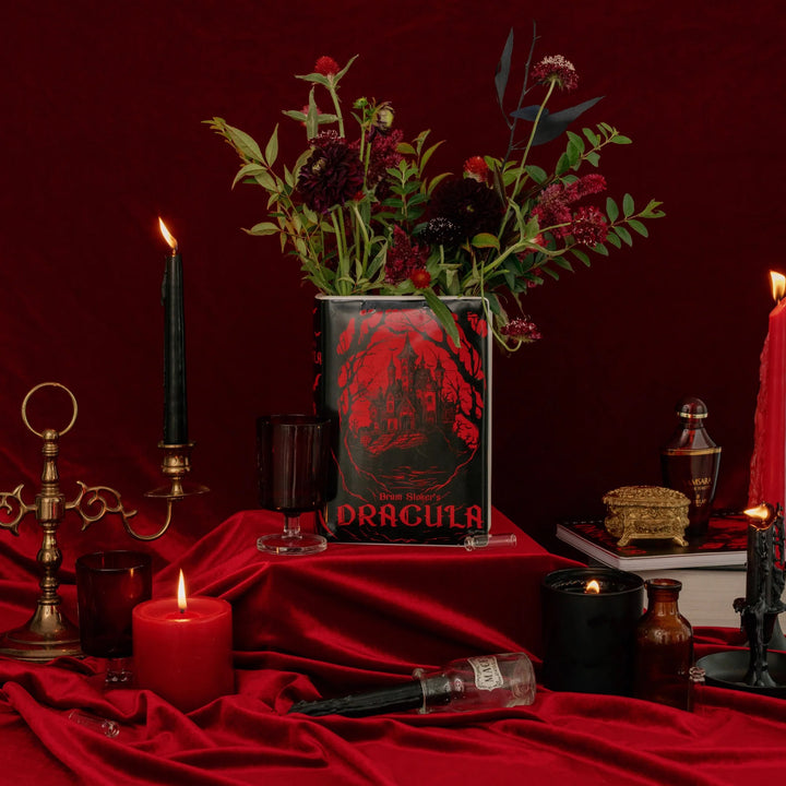 Dracula Ceramic Book Vase