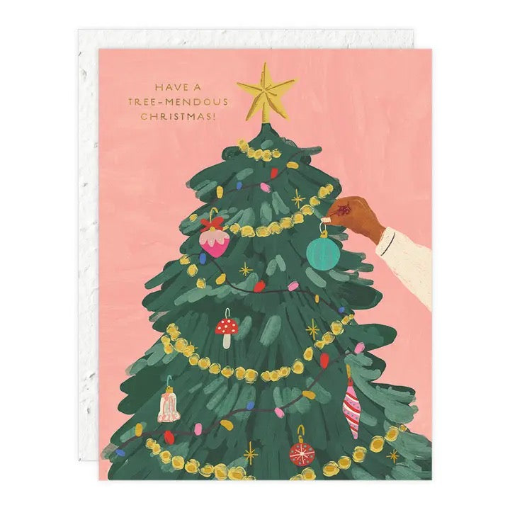 Have A Tree-Mendous Christmas Greeting Card