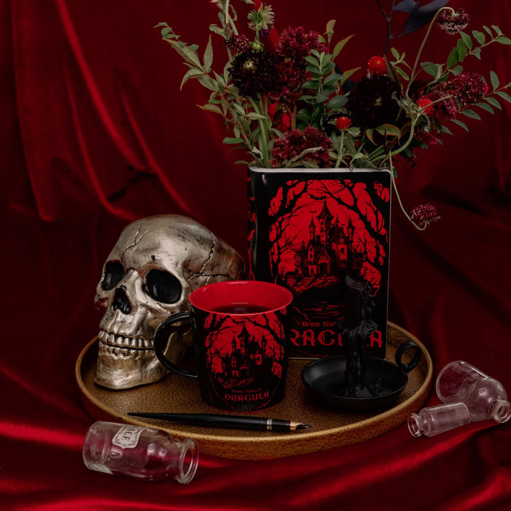 Dracula Ceramic Book Vase