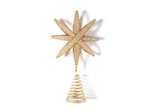 Gold Beaded Star Tree Topper