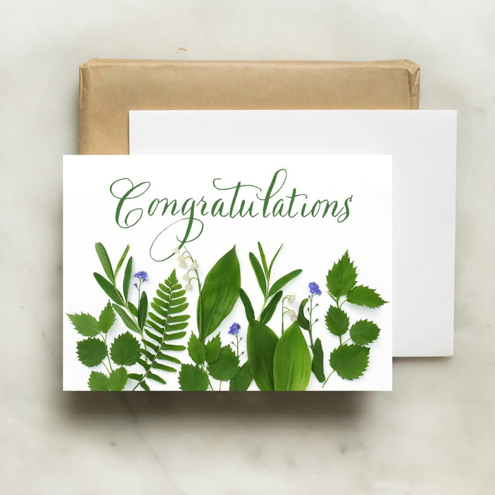 Lily Of The Valley Congratulations Card