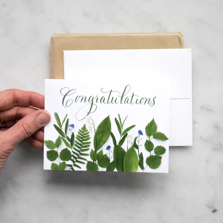 Lily Of The Valley Congratulations Card