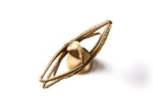 Gold Beaded Star Tree Topper