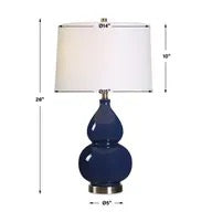 Chatham Table Lamp, Navy