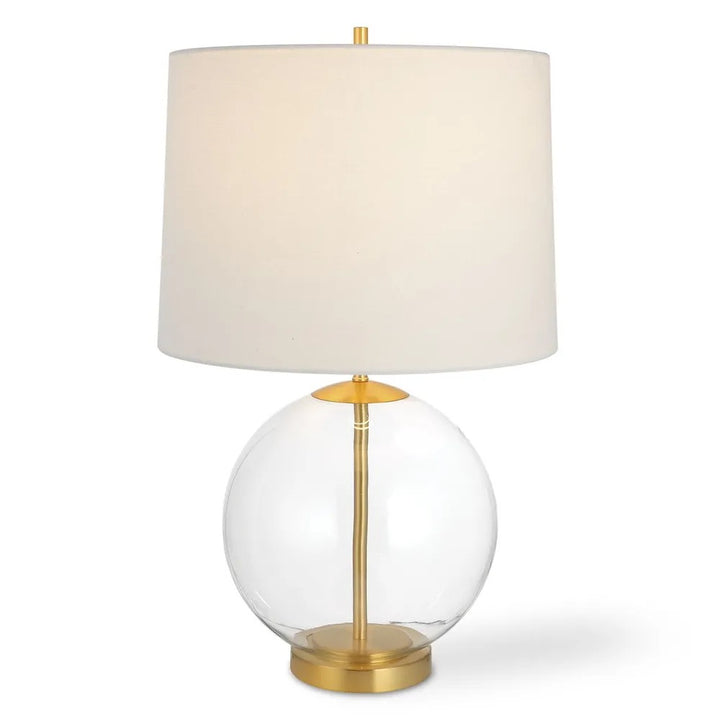 Eastham Glass & Brass Lamp, Round