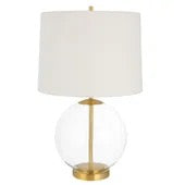 Eastham Glass & Brass Lamp, Round