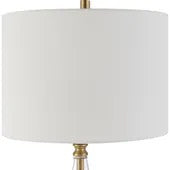 Eastham Glass and Brass Table Lamp, Tall