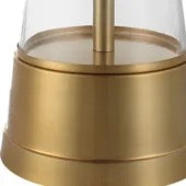 Eastham Glass and Brass Table Lamp, Tall