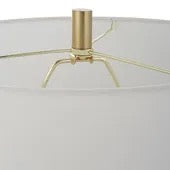 Eastham Glass and Brass Table Lamp, Tall