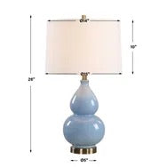 Chatham Table Lamp, Light Blue
