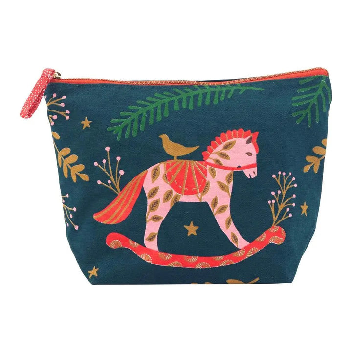 Holiday Horse Large Zippered Pouch