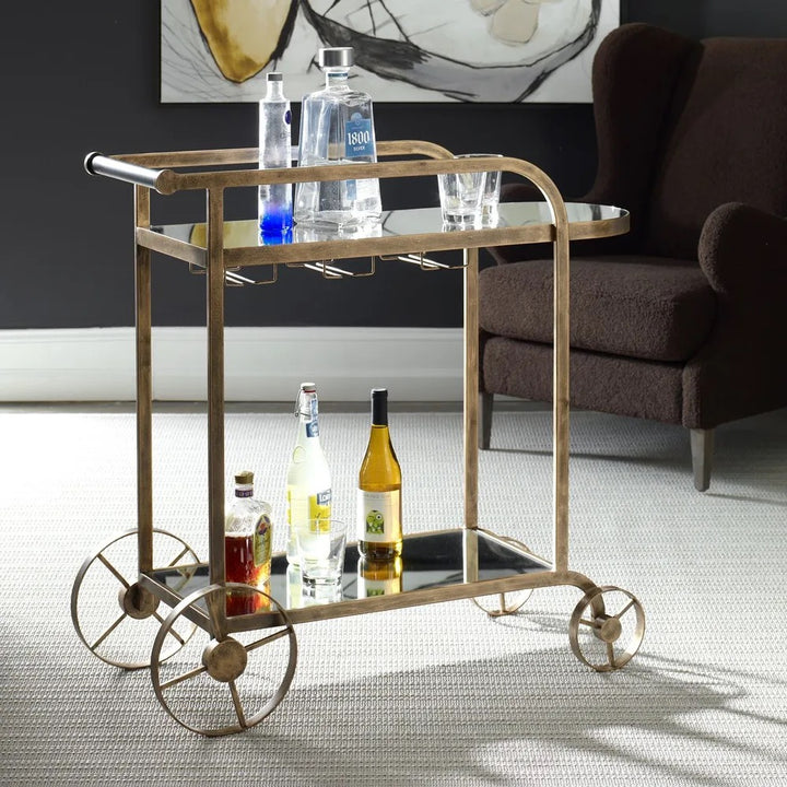 Gold Carrinho Bar Cart