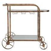 Gold Carrinho Bar Cart