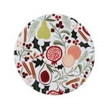 Fruit & Botanicals Enameled Mango Wood Pedestal