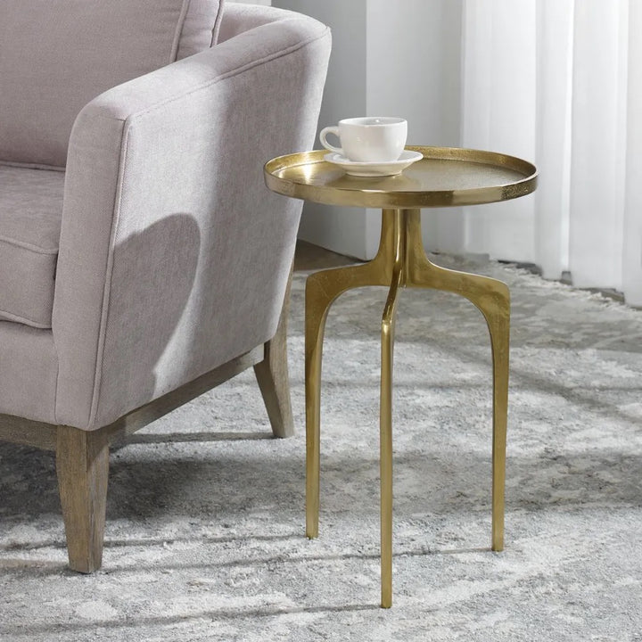 Hudson Accent Table, Gold