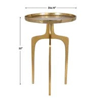Hudson Accent Table, Gold