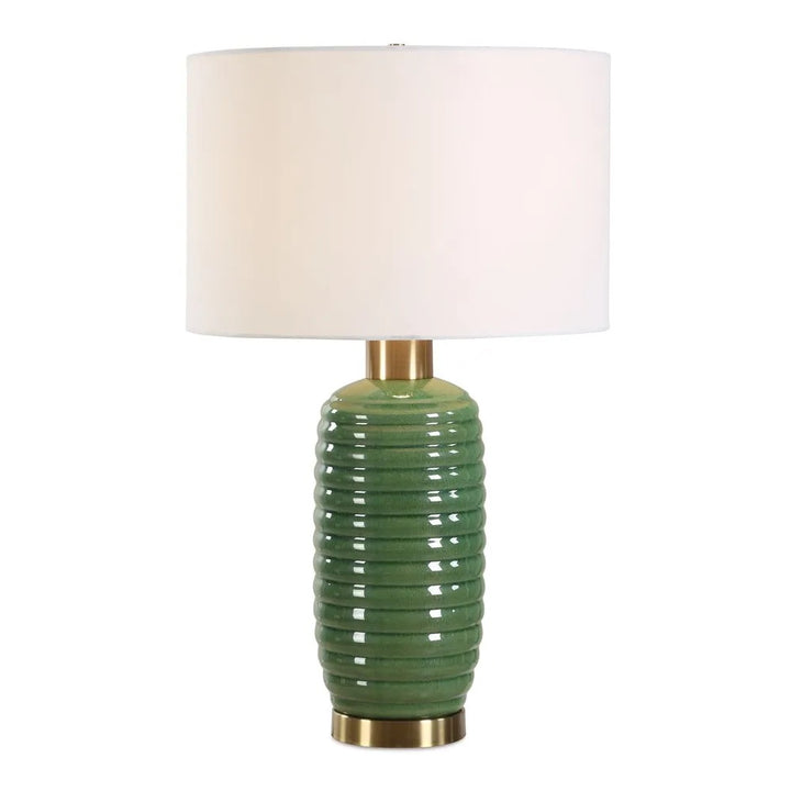 Green Coiled Lamp