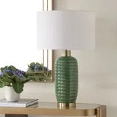 Green Coiled Lamp