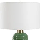 Green Coiled Lamp