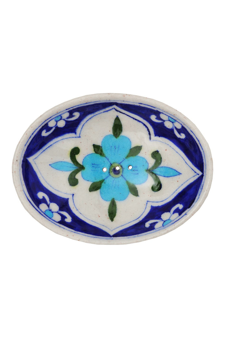 Patterned Pottery Soap Dish
