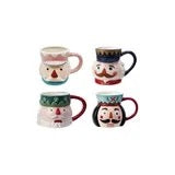 Hand-Painted Nutcracker Stoneware Mug, 12 Ounces
