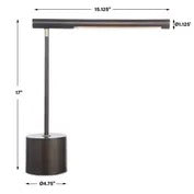 Skyline Desk Lamp, Dark Bronze