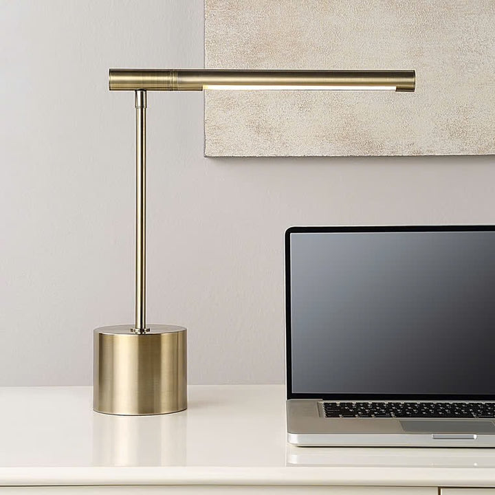 Skyline Desk Lamp, Antique Brass