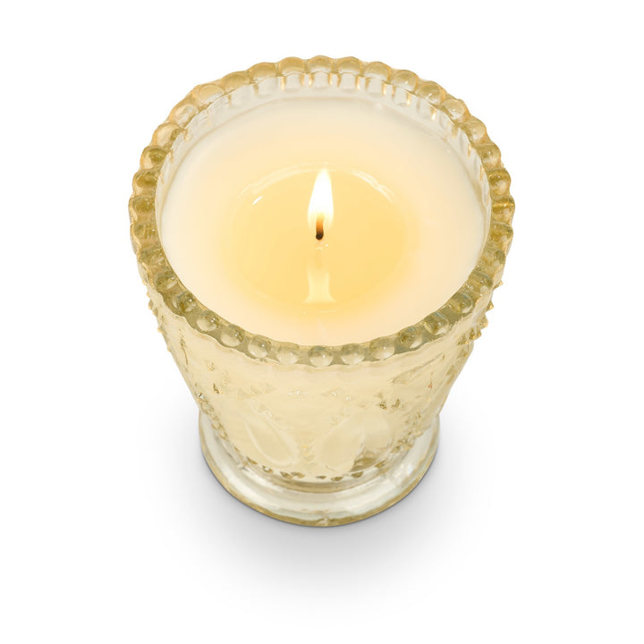 Meadow Thistle Candle In Pressed Glass Jar