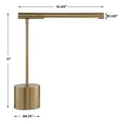 Skyline Desk Lamp, Antique Brass