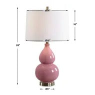 Chatham Table Lamp, Pink