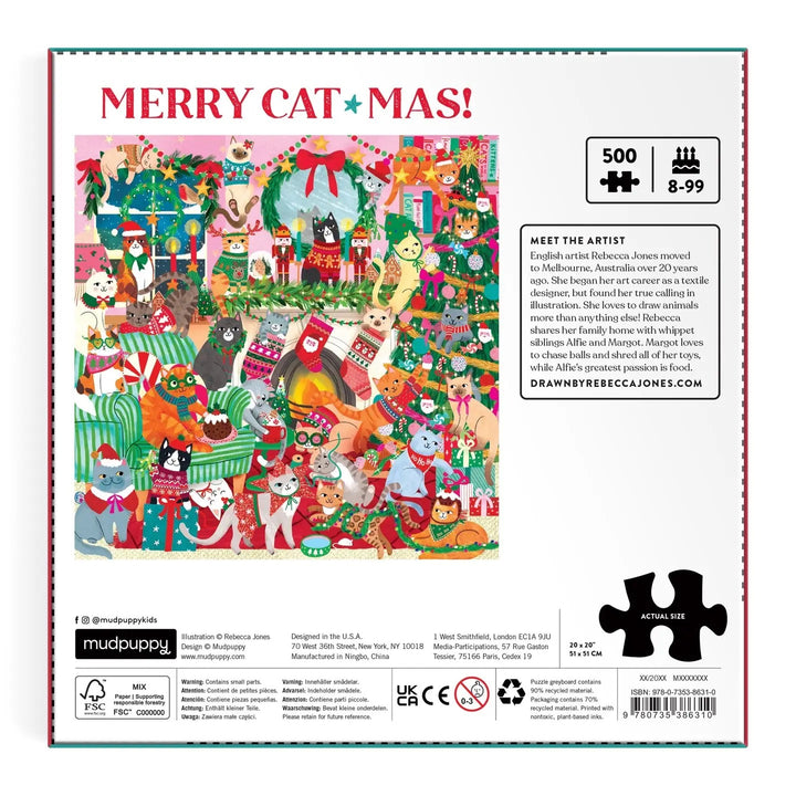 Merry Catmas 500 Piece Puzzle