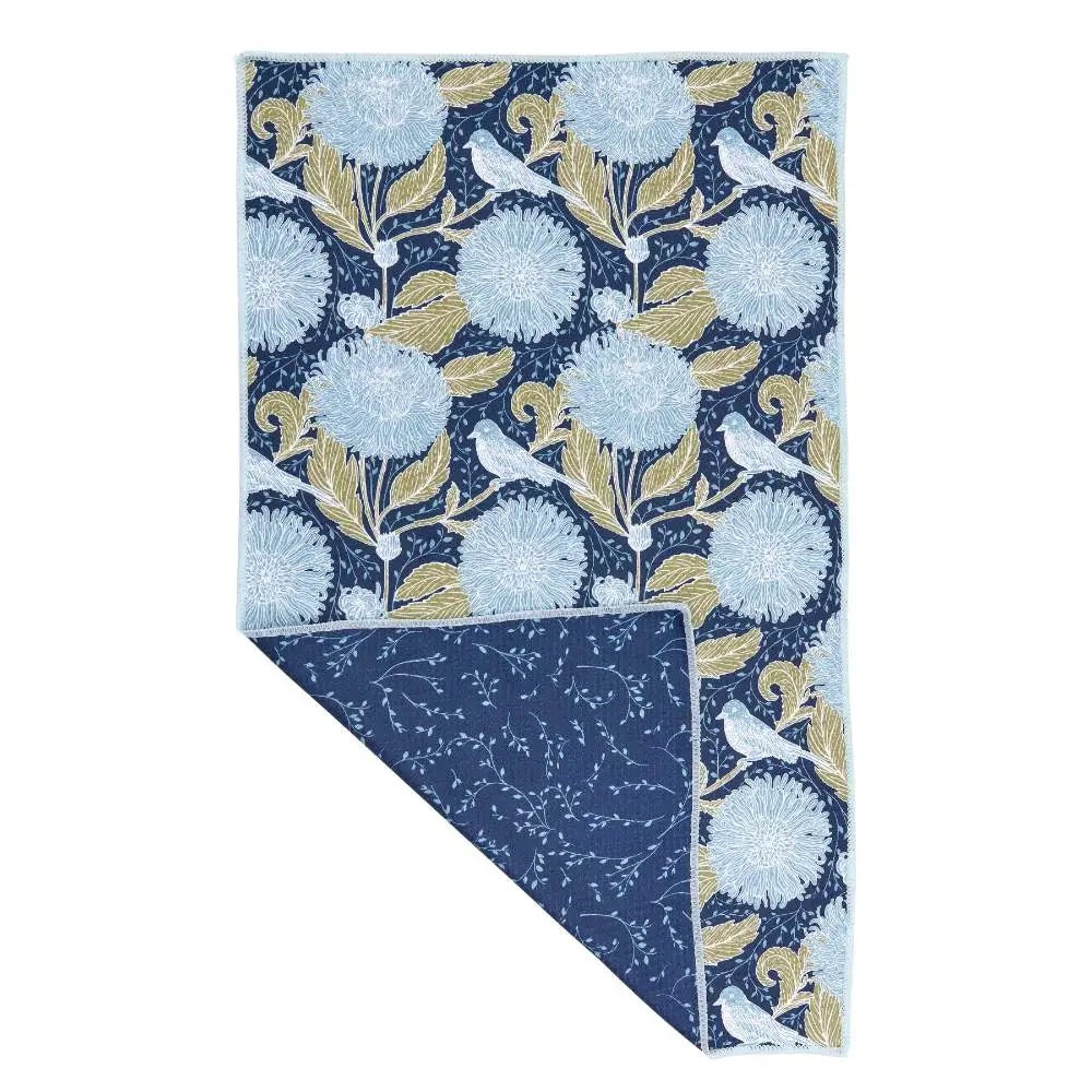 Chrysanthemum Bird Kitchen Tea Towel