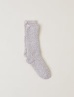 CozyChic Heathered Socks, Stone/White