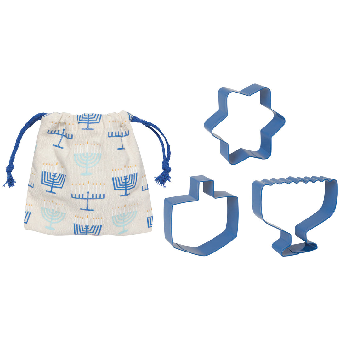 Bright Hanukkah Cookie Cutters, Set Of 3