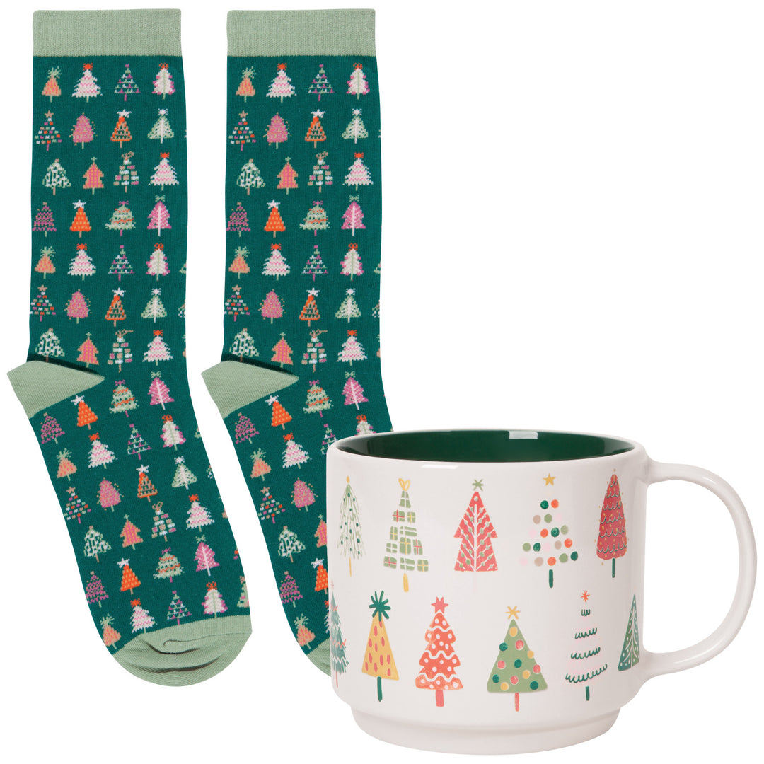 Glitzmas Christmas Mug & Sock Gift Set