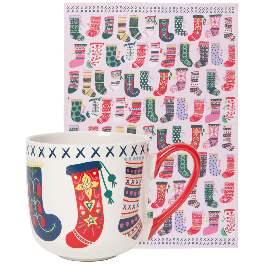 Winter Woolens Mug and Tea Towel Set