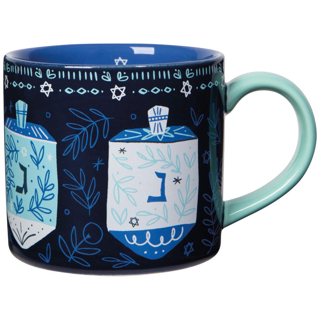 Dreidels Hanukkah Mug