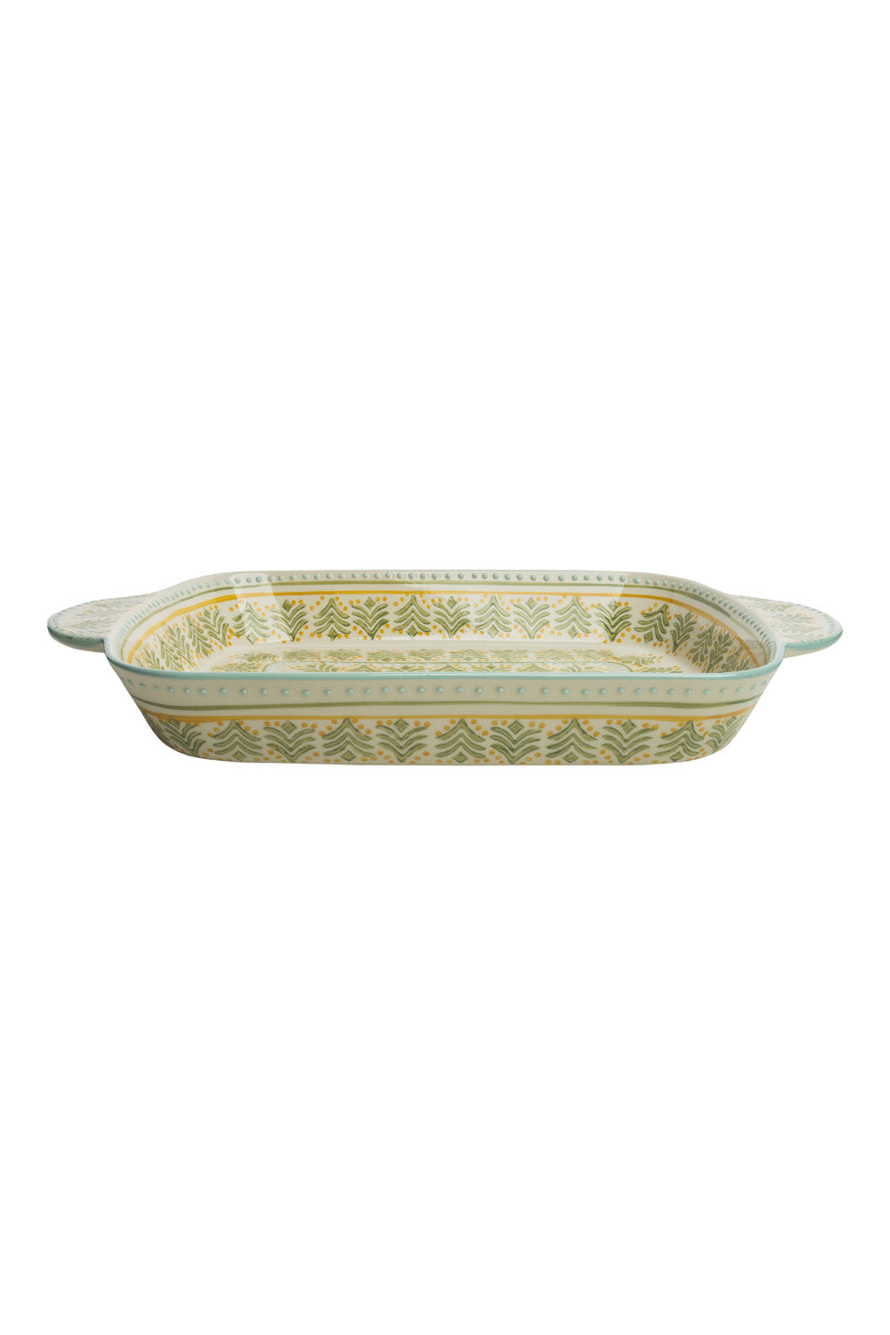 Retro Patterned Baking Dish