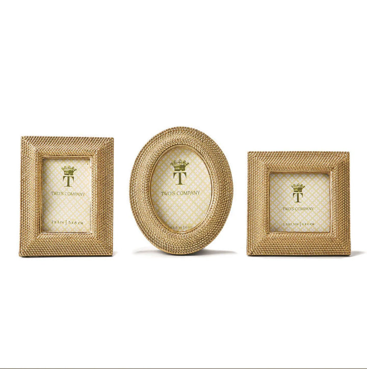 Golden Dots Picture Frame