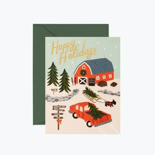 Holiday Tree Farm Greeting Card