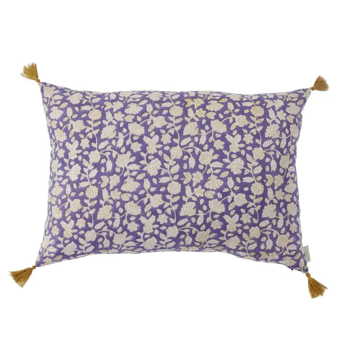 Jaya Flower Print Pillow