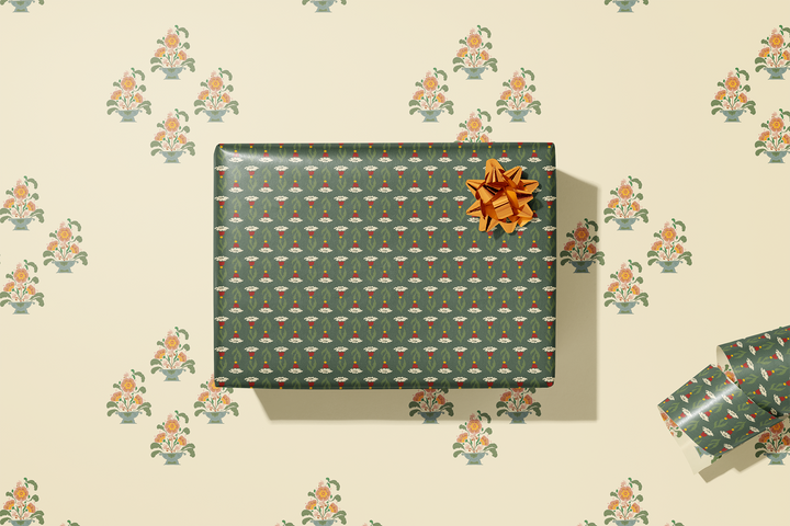 Florentine Bouquet Double Sided Gift Wrap Sheets | Roll Of 3 Sheets