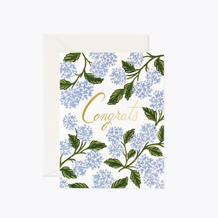 Hydrangea Congrats Card