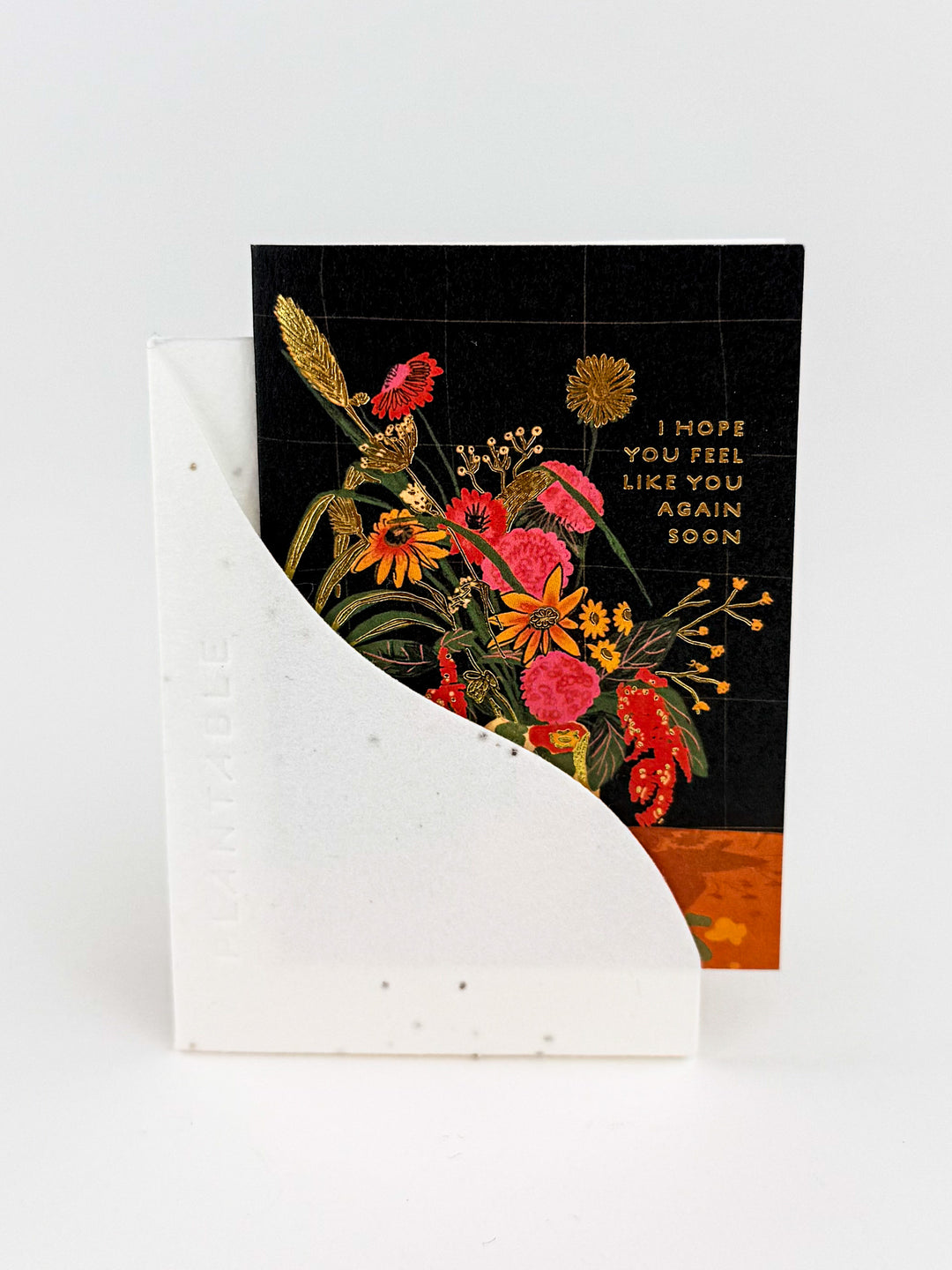 Vase Still Life Sprout - Get Well Mini Card