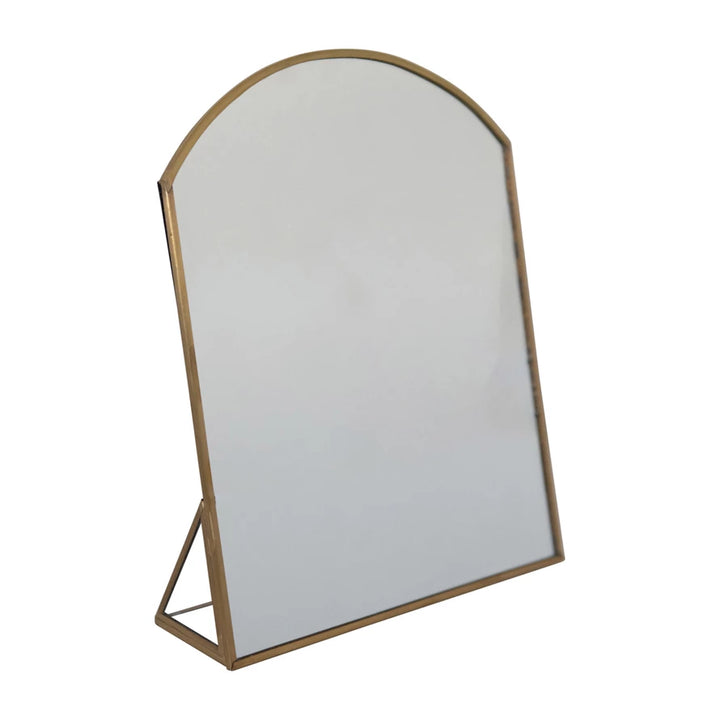 Gold Metal Framed Standing Mirror