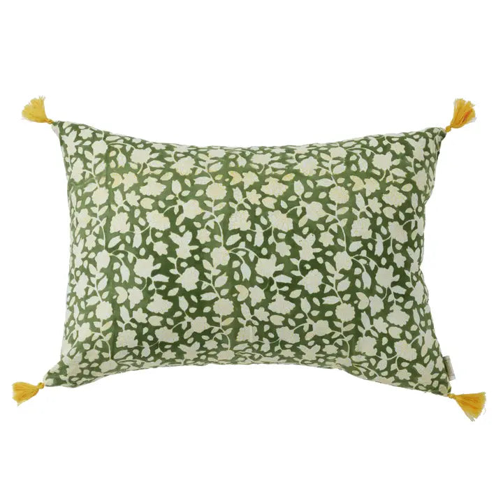 Jaya Flower Print Pillow