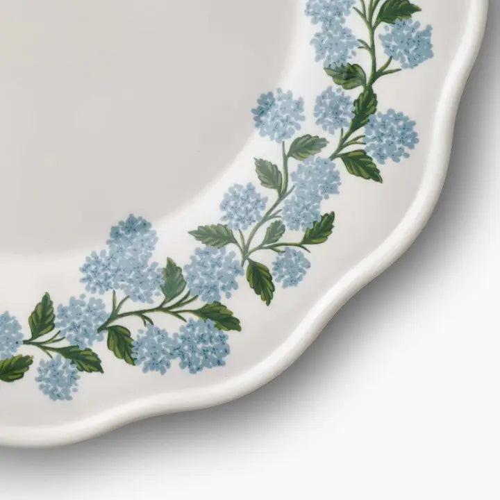 Hydrangea Melamine Dinner Plates
