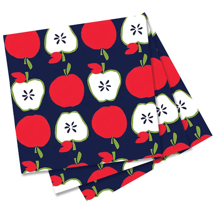 Apples Paper Cocktail Napkins, Pack Of 20