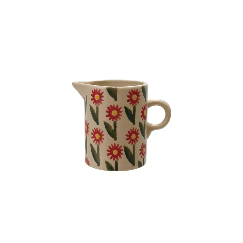 Wax Relief Stoneware Creamer